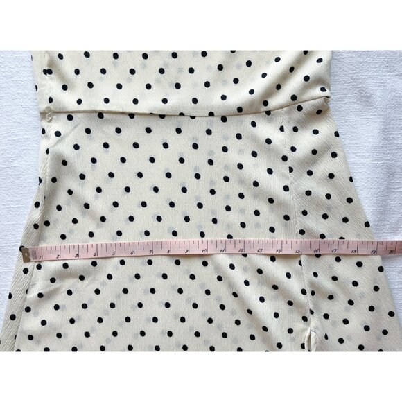 H&M Polka Dot Mock-Neck Sleeveless Midi Dress, Medium - Picture 10 of 12